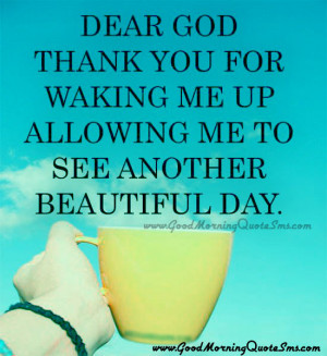 ... Morning Wishes with Prayer – Thanks You God for beautiful day Images