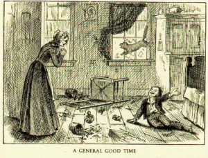 Tom finally stopped thinking about the murder for awhile, because ...