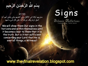 WHY DOESN'T ALLAH SHOW SIGNS TO THE DISBELIEVERS AS AND WHEN REQUESTED ...