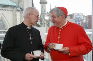 The Archbishop of Canterbury, Justin Welby, and the Roman Catholic ...