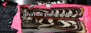 Animal Print Cake Fb Timeline Cover