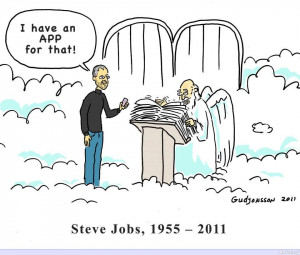 Steve Jobs has an App for God - Steve Jobs Jokes