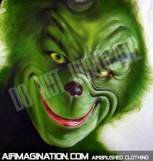 Airbrushed Grinch shirt | The Grinch Who Stole Christmas t-shirts