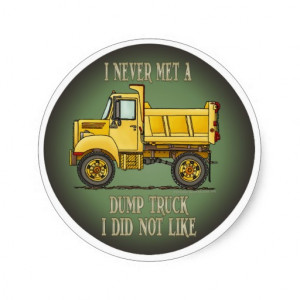 little_dump_truck_operator_quote_kids_sticker ...