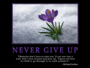 Never Give Up On Your Dreams Wallpaper Quotes about never giving up