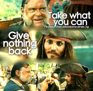 Pirates life for me! Gibbs & Jack