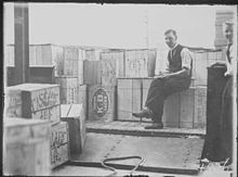 1928年禁酒令廢除後第一批運往 坎培拉 的酒。