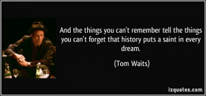 Tom Waits Drinking Quotes