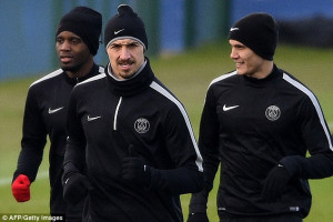 ... ahead of Chelsea's visit to PSG in the Champions Legaue on Tuesday