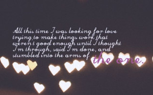 million times over. We both have said this to each other.