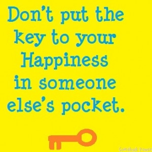 Happiness quote via Comeback Power at www.Facebook.com/CancerDuckIt ...