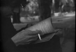 black and white, book, boy, cigarette