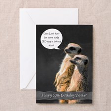 Meerkat 50th Birthday Card For Brother for