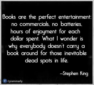 Stephen King quote on books