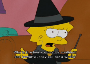 Lisa Simpson in the episode, “Rednecks and Broomsticks.”