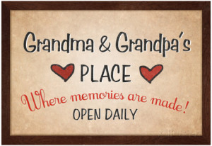 Grandma and Grandpa's Place Poster