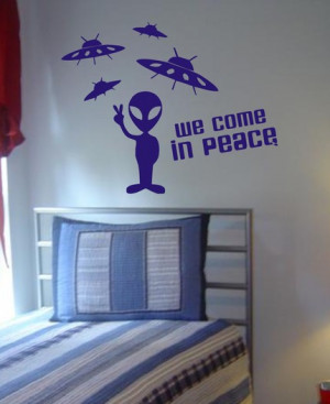 space_alien_and_ufos_decal_sticker_wall_martian_spaceship_space_kids ...