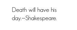 William Shakespeare Quotes On Death