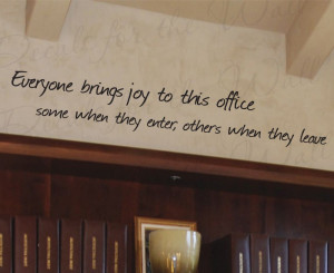 Office Funny Wall Decal Quote
