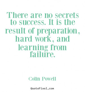 colin powell success quote print on canvas make your own success quote ...