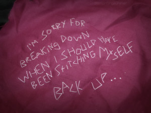 music song lyrics embroidery pop punk real friends Band song lyrics ...