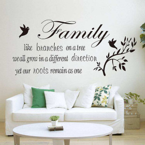 ... Home Decor » Family like branches on a tree Quotes wall decal sticker