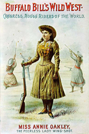 annie oakley wild west poster