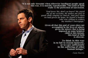 quote from Sam Harris during his debate with William Lane Craig ...