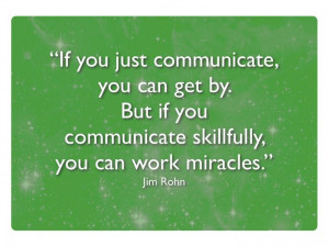 Communication. It's the most important skill. #quotes #quote #jimrohn ...
