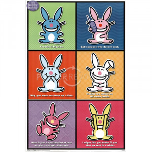happy bunny you made me throw bdm94happy bunny posters happy bunny ...