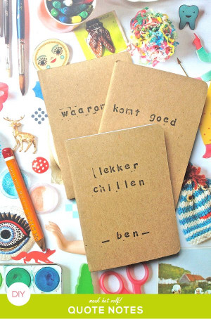 my quote notes #diy #paper #craft