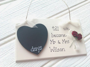 .co.uk/itm/Engagement-Gift-Countdown-Chalkboard-Personalised-Wedding ...