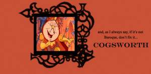 Go Back > Gallery For > Cogsworth