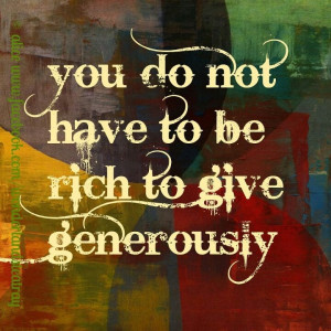 Generosity is free .... . . www.stmarys-stuart.org