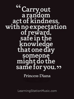 random act of kindness is a selfless act performed by a person to ...