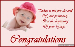 Beautiful quote to congratulate parents of newborn baby
