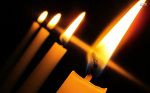 Burning candles wallpaper 1920x1200