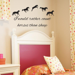 counting horses wall decal $ 29 00 i would rather count horses than ...