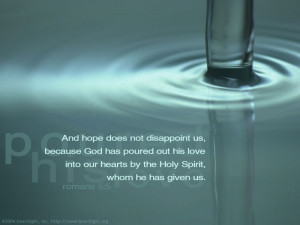 ... and has poured out what you now see and hear.” – (Acts 2:33