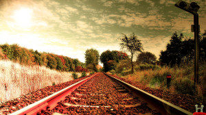 Beautiful Railway Track HD Wallpaper
