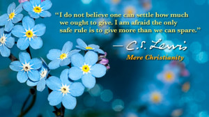 From Mere Christianity by C. S. Lewis