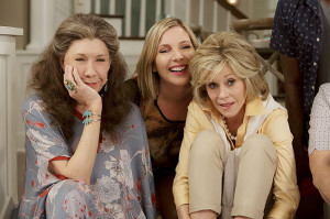 Lily Tomlin, June Diane Raphael and Jane Fonda na série 'Grace and ...