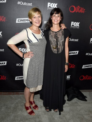 Sue Naegle and Sharon Tal at event of Outcast (2015)