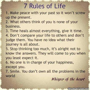 Rules of Life