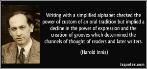 Writing with a simplified alphabet checked the power of custom of an ...