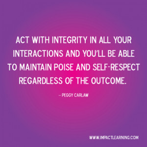 act with integrity Act With Integrity