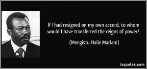 If I had resigned on my own accord, to whom would I have transferred ...