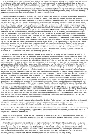 essay on Significance of Ma Joad