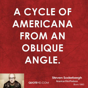 cycle of Americana from an oblique angle.