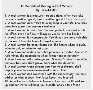 10 Benefits of Having a Real Woman